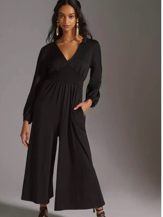 Hutch Pants - ❤️NEW HUTCh Black V-Neck Long Sleeve Wide-Leg Jumpsuit
